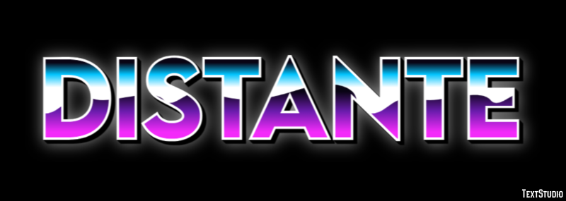 Distante Efeito do texto
