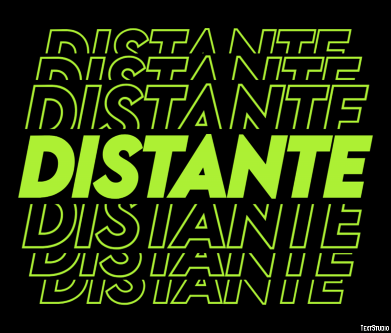 Distante Texteffekt