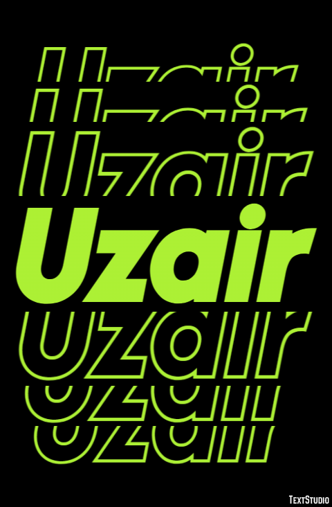 Uzair Text Effect