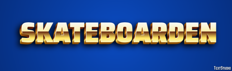Skateboarden Texteffekt