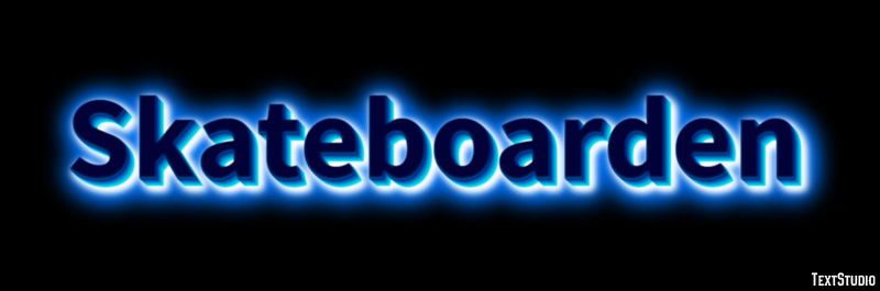 Skateboarden Texteffekt