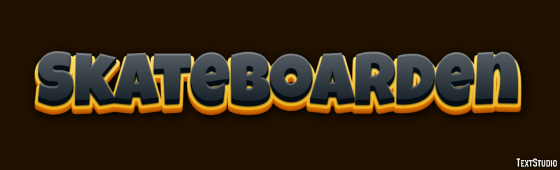 Skateboarden Texteffekt