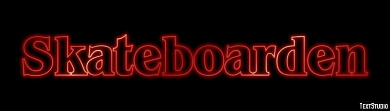 Skateboarden Texteffekt