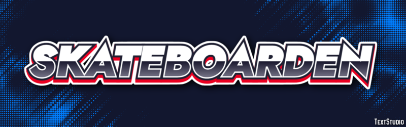 Skateboarden Texteffekt