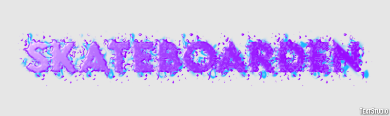 Skateboarden Texteffekt