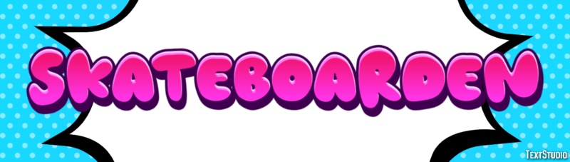 Skateboarden Texteffekt