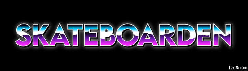 Skateboarden Texteffekt