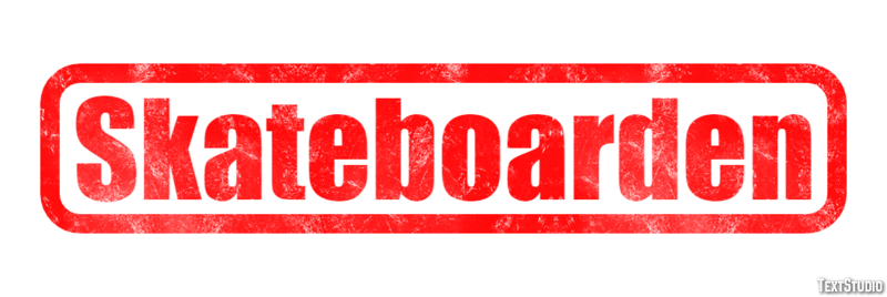 Skateboarden Texteffekt