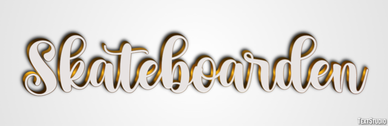 Skateboarden Texteffekt