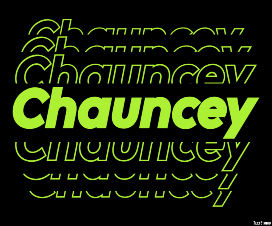 Chauncey Text Effect