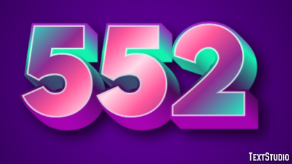 552 Text Effect