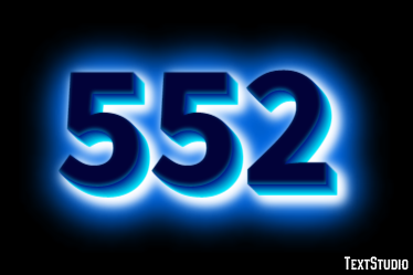 552 Text Effect