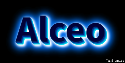 Alceo Effetto testo