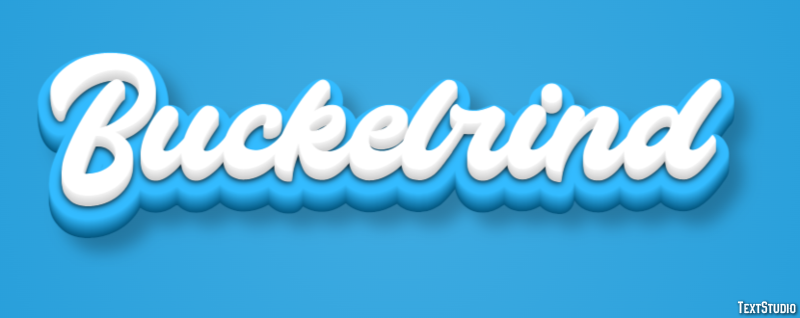 Buckelrind Texteffekt