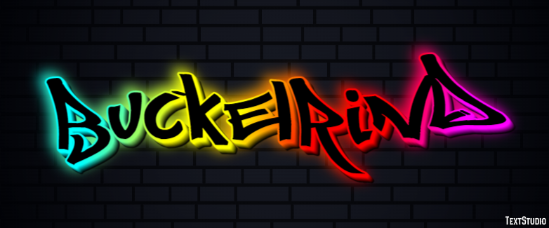 Buckelrind Texteffekt