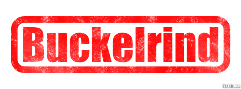 Buckelrind Efeito de texto