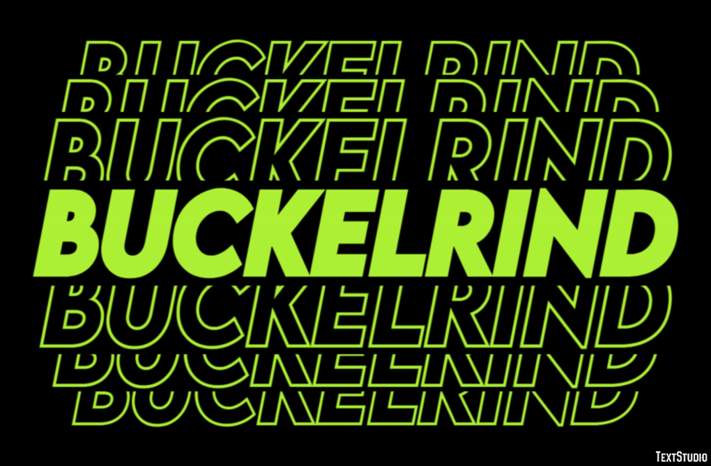 Buckelrind Effetto testo