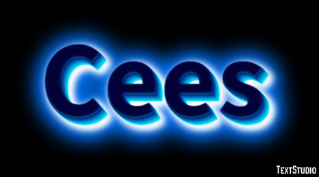 Cees Эффект текста