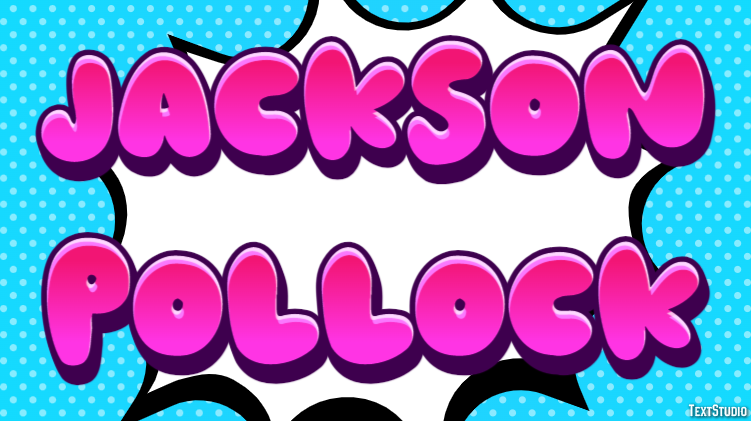 Jackson Pollock Effetto testo