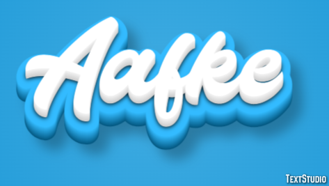 Aafke Effet de texte