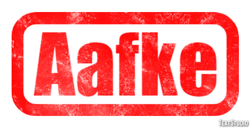 Aafke Effet de texte