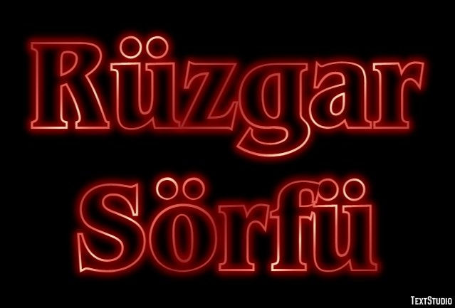 Rüzgar Sörfü Texteffekt