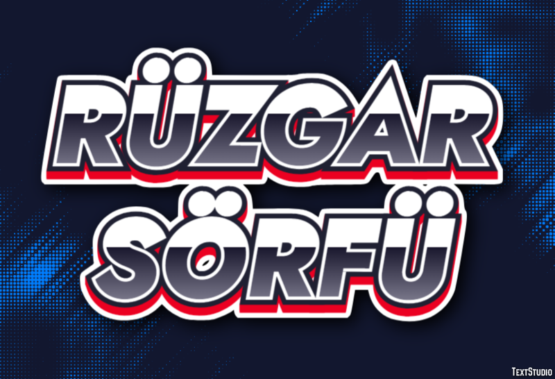 Rüzgar Sörfü Texteffekt