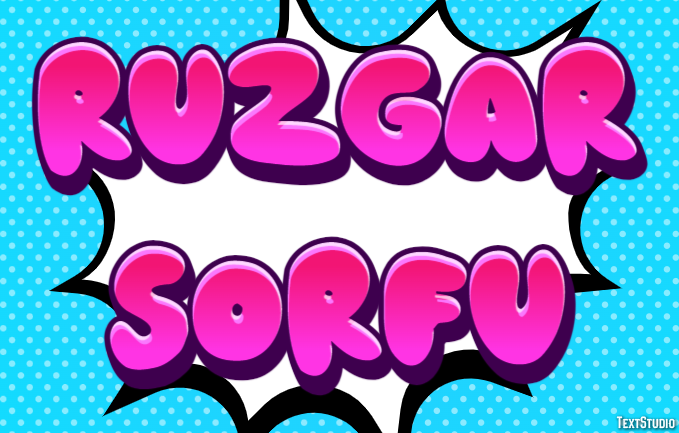 Rüzgar Sörfü Texteffekt