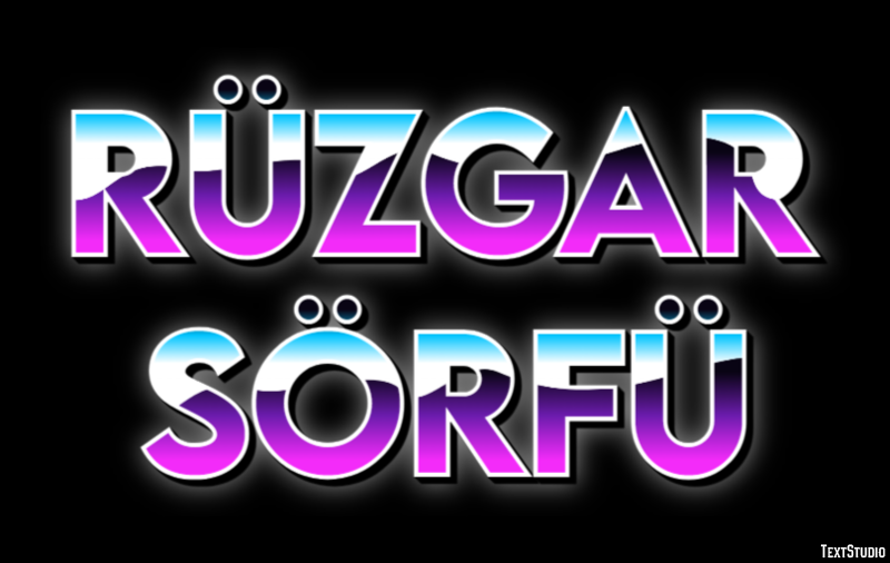 Rüzgar Sörfü Texteffekt