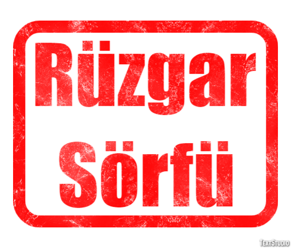 Rüzgar Sörfü Texteffekt