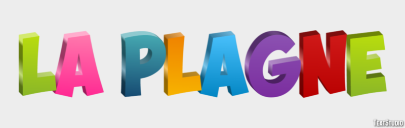 La Plagne Efekt tekstowy