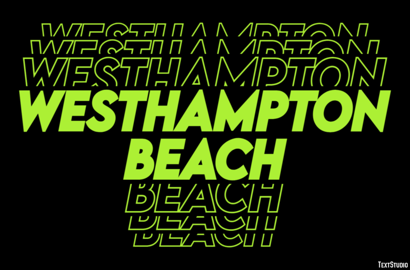 Westhampton Beach Efekt tekstowy