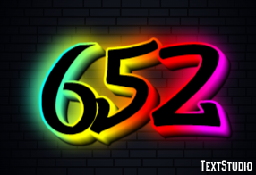 652 Text effect