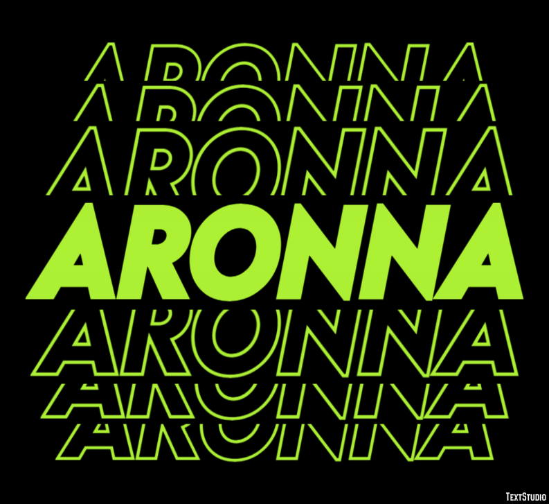 Aronna Text effect