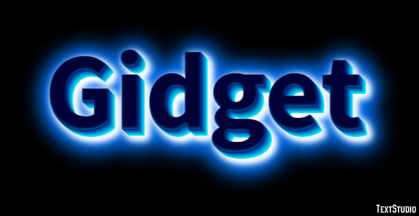 Gidget Text effect