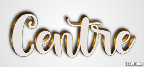 Centre Efecto de Texto