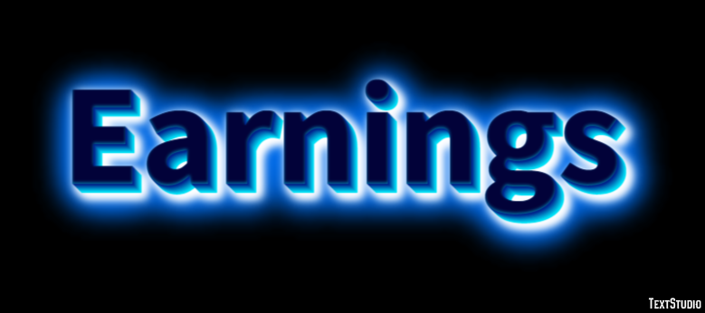Earnings Text Effect