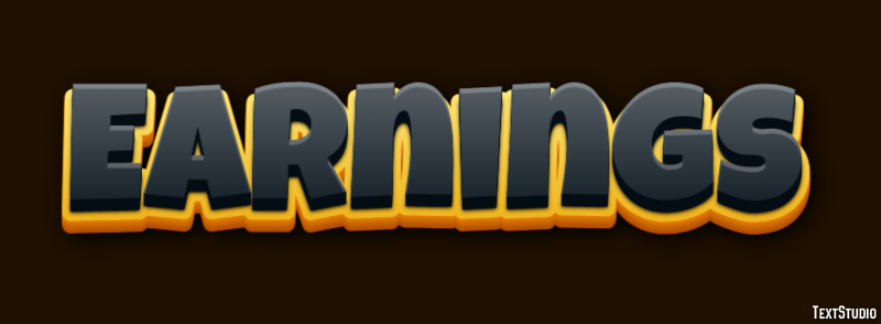 Earnings Text Effect