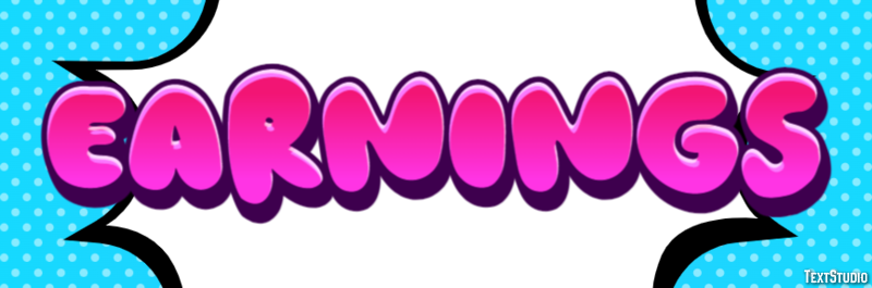 Earnings Text Effect