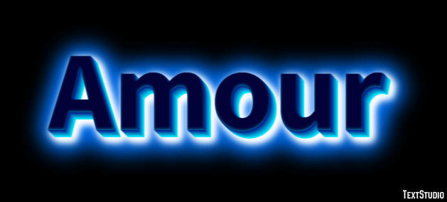 Amour Efecto de texto