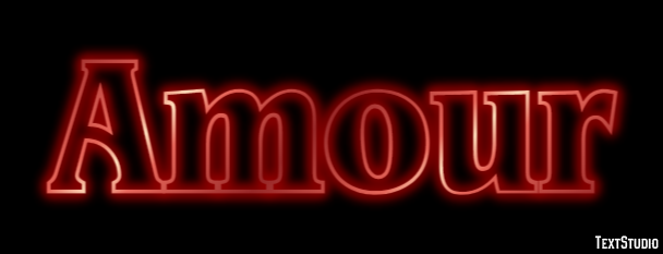 Amour Efecto de texto