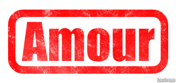 Amour Efecto de texto