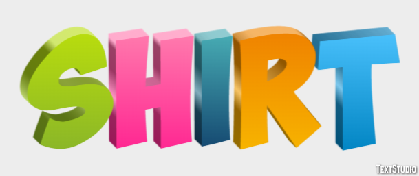 Shirt Text Effect