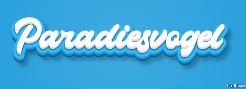 Paradiesvogel Texteffekt