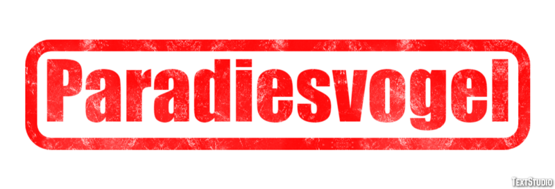 Paradiesvogel Texteffekt