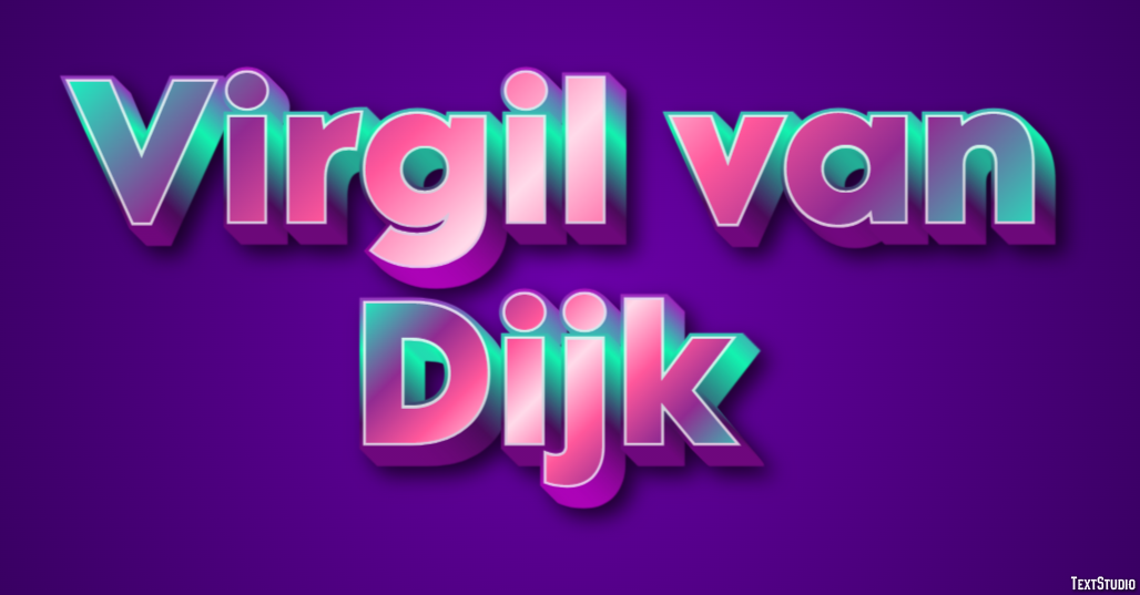 Virgil van Dijk Text Effect