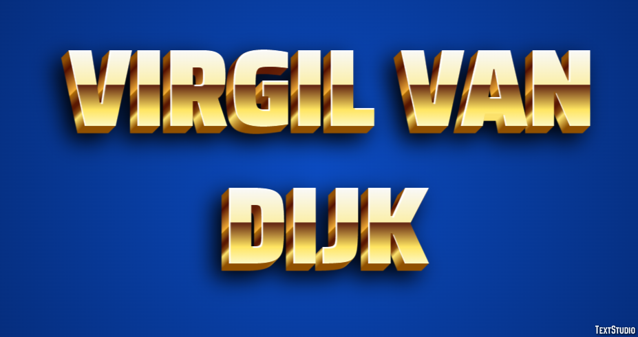 Virgil van Dijk Efeito de texto