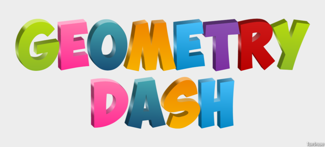 Geometry Dash Tekst Effect