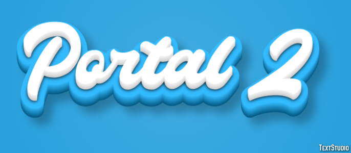 Portal 2 Efecto de Texto