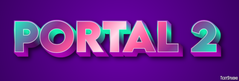 Portal 2 Efecto de Texto